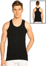 2Pack - Heren Onderhemd - %100 Katoen - Halterhemd - Tanktop - Maat XL - Zwart