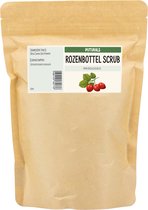 Gezichtsscrub 100 % Natuurlijk & Puur - 500gr - Gemaakt van Gemalen Rozenbottelzaden - Rijk aan Vitamines A en C - Gezichtsscrub Vrouwen en Mannen - Geschikt als Scrub voor zowel Gezichtsreiniging als Lichaam - Natuurlijk Rozenbottel Scrub