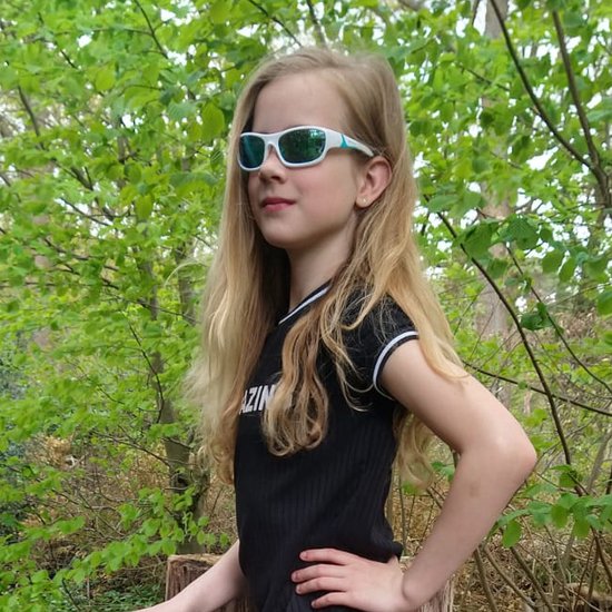 KOOLSUN - Sport - Kinder Zonnebril - Wit IJsblauw - 6-12 jaar van Koolsun — afbeelding 5