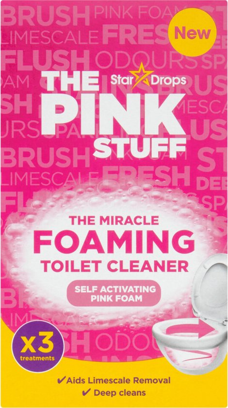 Foto: The pink stuff the miracle schuimende toiletreiniger 3 x 100 gr