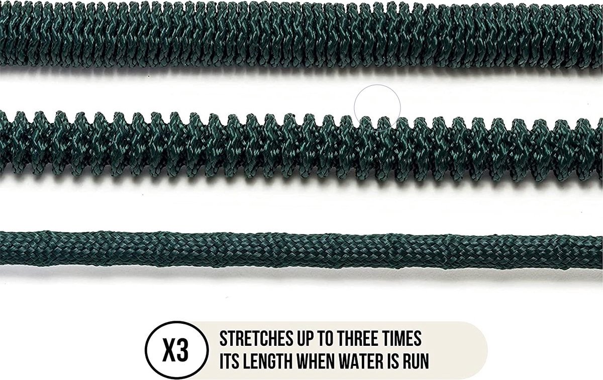 Igoods Rekbare Tuinslang 30 Meter - Tuinsproeier - Spuitpistool - Waterslang Elastisch - Tuinslang Flexibel - Tuin Besproeien - Sproeikop Met 7 Standen - Garden Hose – foto 3