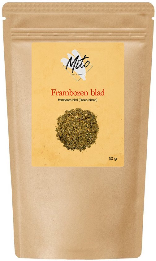 Mito Tea & Herbs - Frambozenblad thee - Losse Thee - Rijk aan ijzer - Vruchtenthee - 50 Gram