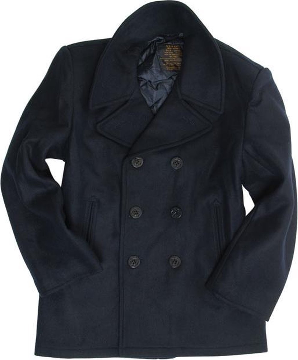 | Mil Tec US Navy Peacoat Kapiteinsjas dark blue | Mil Tec US Navy Peacoat Kapiteinsjas dark blue