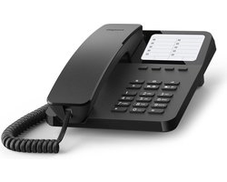 Gigaset Desk 400 - Zwart- bedrade telefoon - ideaal voor thuis en kantoor