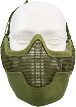 Fostex Airsoft beschermingsmasker en oorbescherming groen