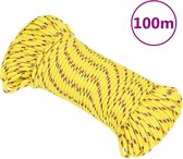 vidaXL - Boot - touw - 3 - mm - 100 - m - polypropyleen - geel