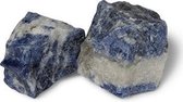 Sodaliet B ruw (0.00) - 3-5 cm - blauw / wit
