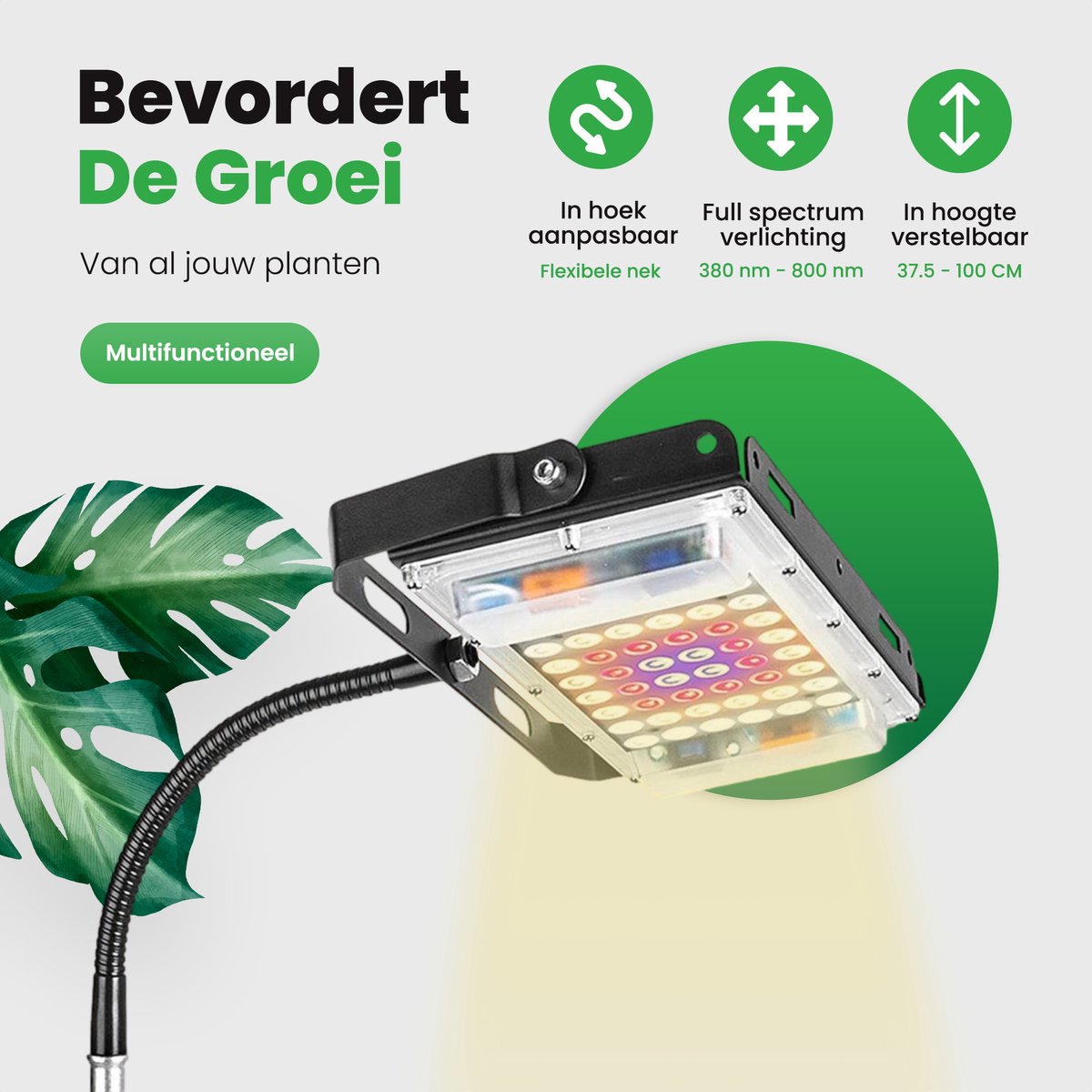 Spider Farmer 2025 UV60- en IR30-LED-groeilicht, 365–370 nm UV en 730–745 nm IR, aanvullend licht voor kamerplanten, 2 x 4, 5 x 5 groeitenten, 90 cm lange balkenset