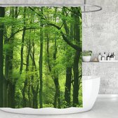 KEPPD Rideaux De Douche De Plage Au Crépuscule, Océan Tropical, Palmier, Rideau De Bain épais En Tissu Polyester, Rideau De Salle De Bain De Qualité