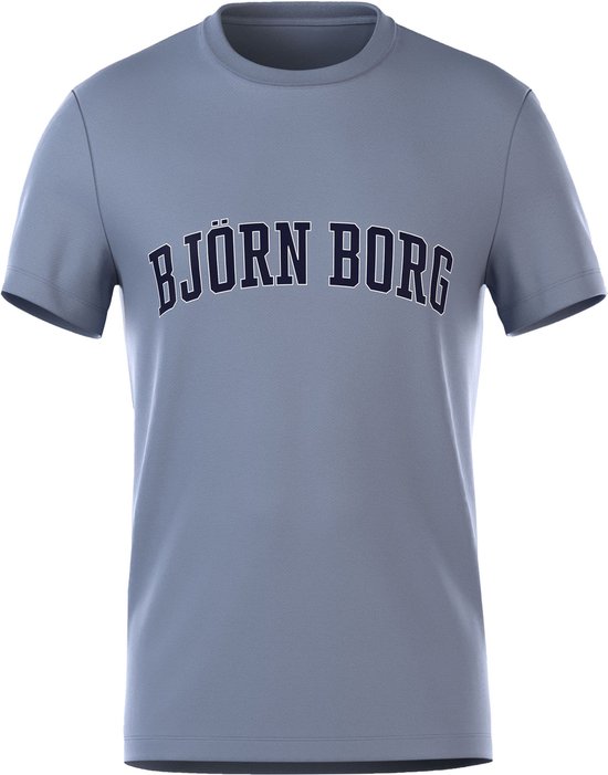 SINGLES DAY! Bjorn Borg - Essential T-Shirt Blauw - Heren - Maat M - Regular-fit