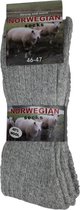 Noorwegian sokken grijs 3 paar maat 46-47