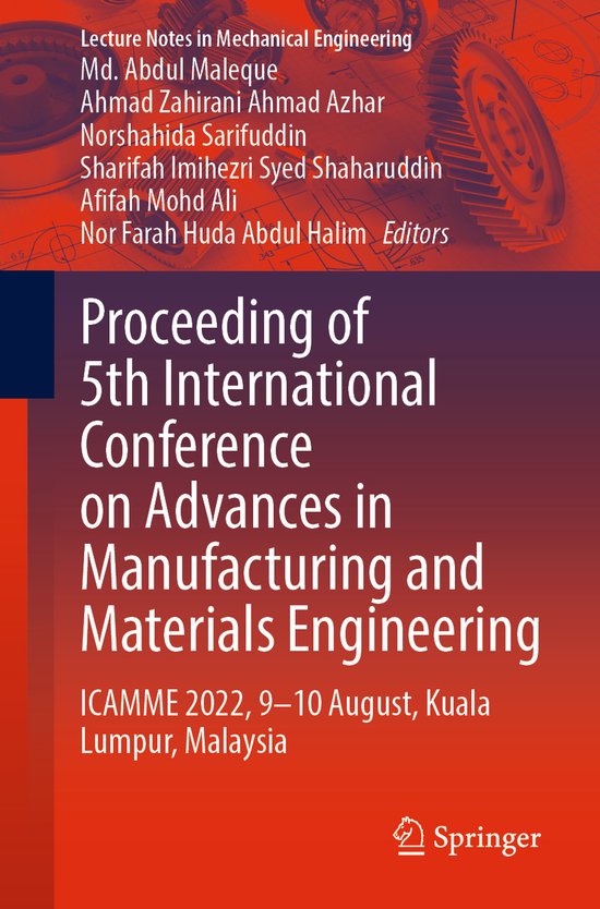 Lecture Notes in Mechanical Engineering- Proceeding of 5th I ... - cover