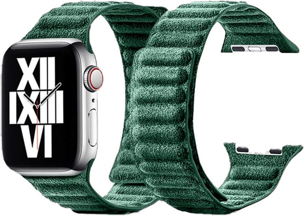 Alcantara Apple Watch Band - Midnight Green - 42/44/45mm & Ultra (49mm)
