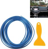5 m flexibele trim voor doe-het-auto auto-interieur exterieur spuitgieten trim decoratieve lijn strip met filmkrabber (blauw)