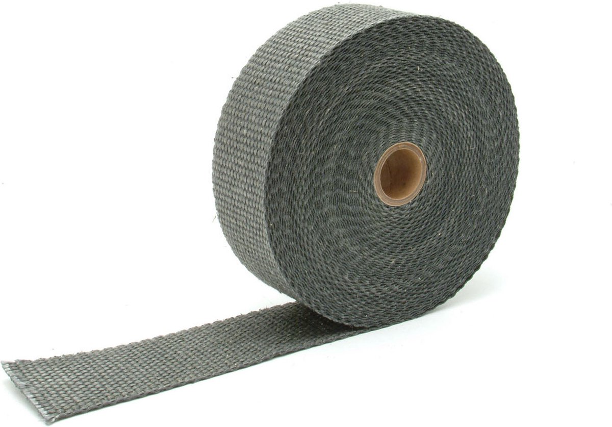 Zwart glasvezel 5cm x 15m uitlaatband