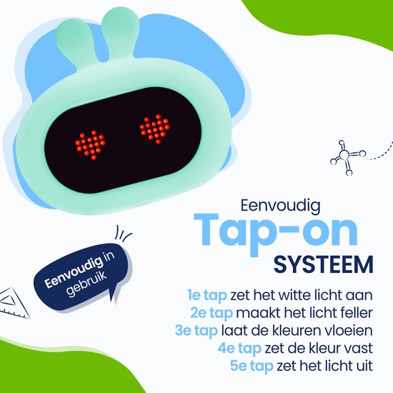 Réveil Enfant Lapin Kadoing - Avec Lumière Et Tapotement | Apprentissage Sommeil | 8 Sons D'Alarme | Sans BPA