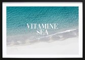 Vitamine Sea (21x29,7cm) - Wallified - Tekst - Zwart Wit - Poster - Wall-Art - Woondecoratie - Kunst - Posters