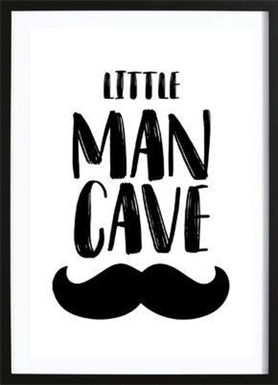 Little Man Cave (21x29,7cm) - Kinderen - Poster - Print - Kinderkamer - Wallified