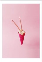 Barbiecone (50x70cm) - Wallified - Abstract - Poster - Print - Wall-Art - Woondecoratie - Kunst - Posters