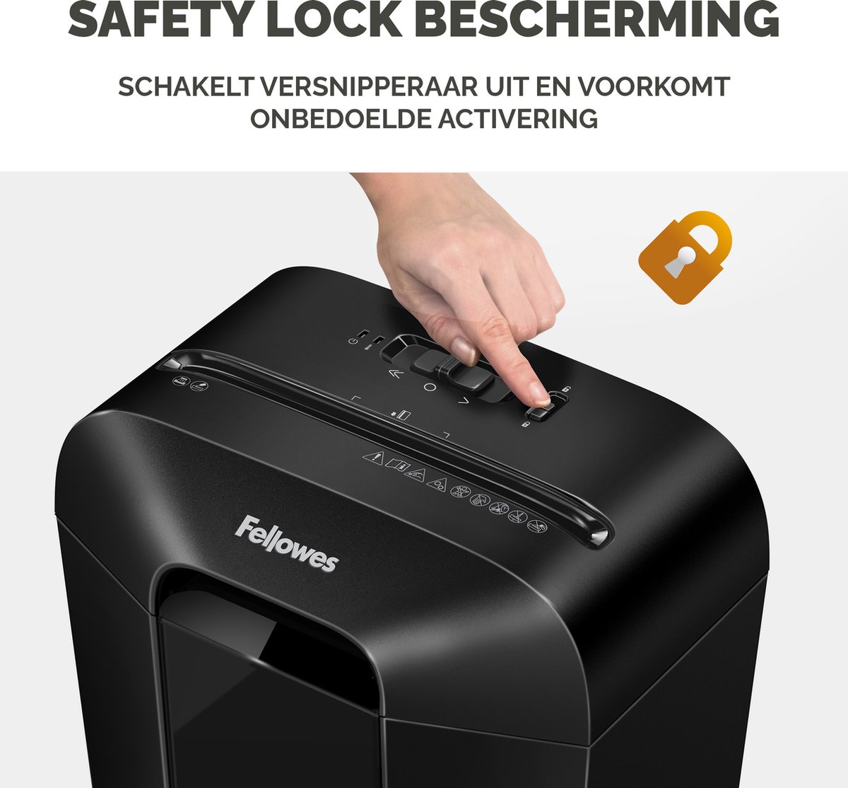 Fellowes LX70 - Papiervernietiger Cross-Cut P-4 – 11 Vel – Shredder voor Thuis & Kantoor – Vernietigt Creditcards & Nietjes – 18L Bak thumbnail 5