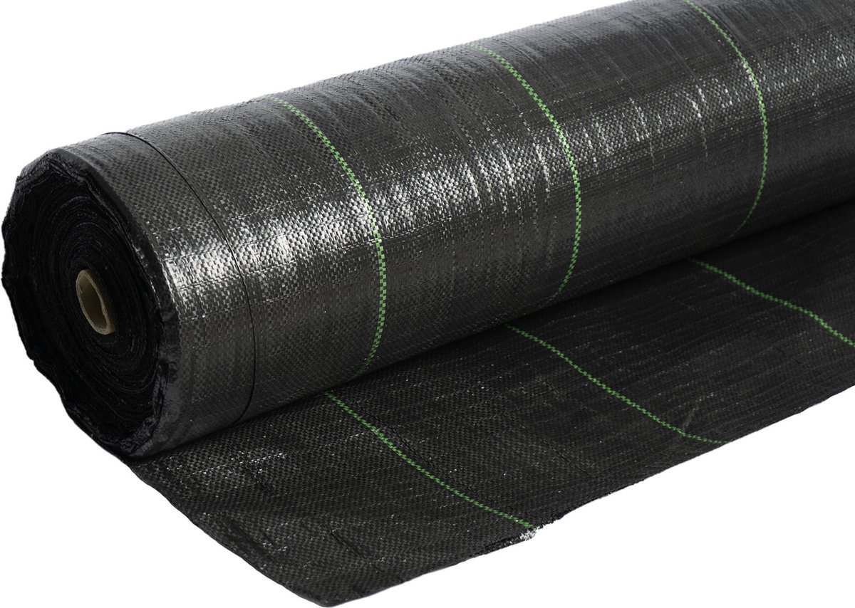 Gronddoek - worteldoek Europese top kwaliteit 5,25M breed x 15M lang; totaal 78,75M² inclusief 100 gronddoekpennen
