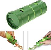 Green Veggie Twister Easy Fruit Groentensnijder Slicer Gebruiksvoorwerp Processing Device (groen)
