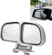 Linkerzijde Achteraanzicht Blind Spot Mirror Universeel verstelbare groothoek extra spiegel (zilver)
