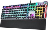 Bol.com AULA F2088 - Mechanisch Gaming Toetsenbord - Punk Ontwerp - RGB - QWERTY - Blue switch - Zwart aanbieding