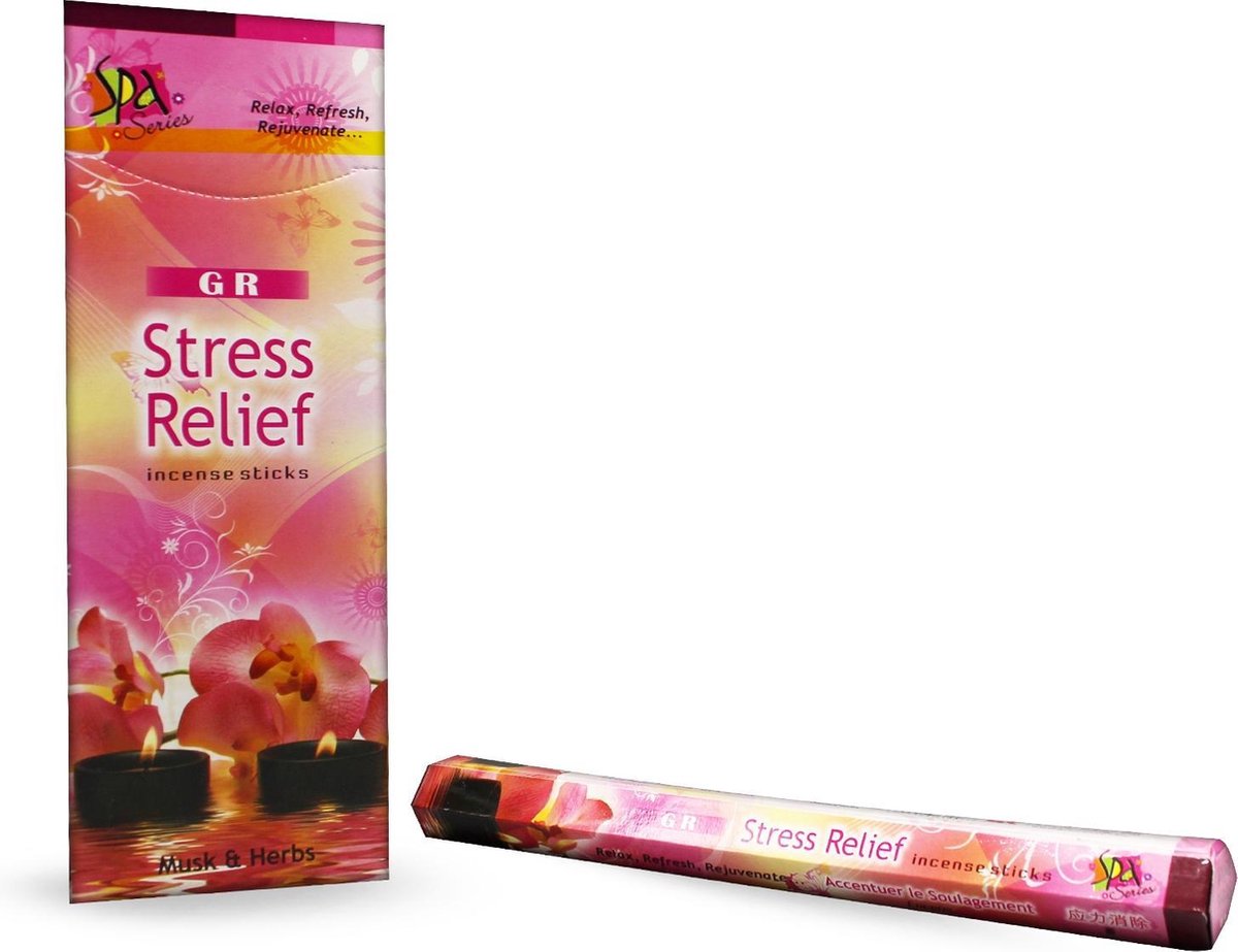 Wierook Stress Relief hexagram pak - 20 g - (6st.) - S