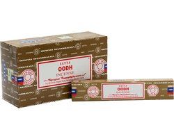 Satya Oodh Wierookstokjes - doos met 12 pakjes van 15 gram