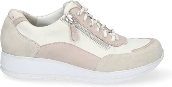 Buitenland aangenaam tweeling Durea 6263 E - Volwassenen Lage sneakers - Kleur: Wit/beige - Maat: 43 |  bol.com