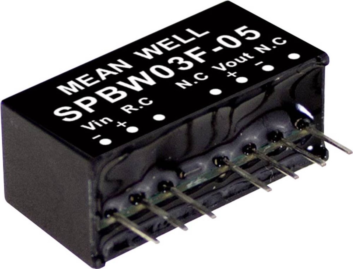 Mean Well SPBW03G-12 DC/DC-convertermodule 250 mA 3 W Aantal uitgangen: 1 x Inhoud 1 stuk(s)