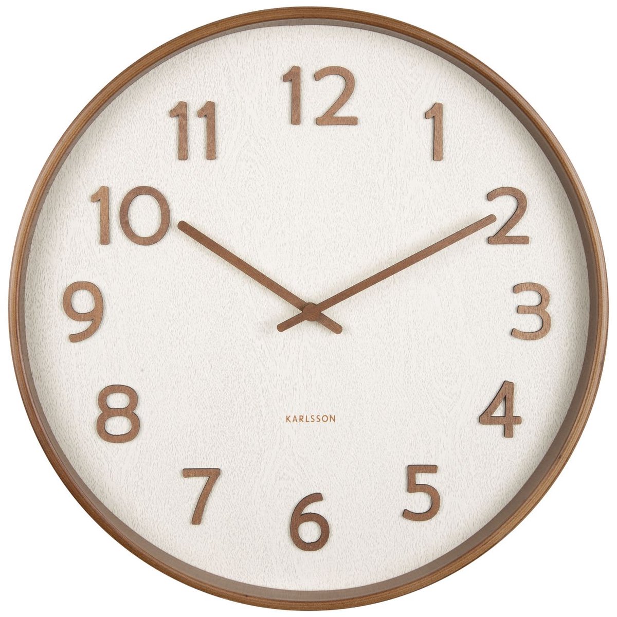 Karlsson Wandklok Pure - Wit - Ø40cm - Wandklok Modern