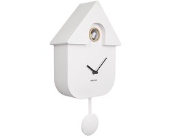 Karlsson Koekoeksklok Modern Cuckoo ABS - Wit - 41x8,5x21,5cm - Scandinavisch