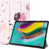 Samsung Galaxy Tab S5e hoes - Tri-Fold Book Case - Flower Fairy