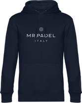 Mr Padel Italy - Donkerblauwe Hoodie Maat L - Unisex hoodies met capuchon