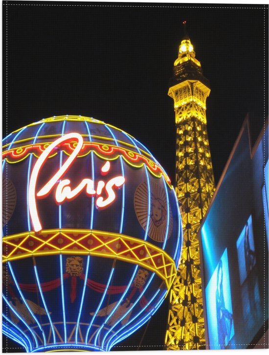 Vlag - Wolkenkrabber in Las Vegas - 30x40 cm Foto op Polyester Vlag