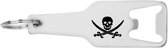 Akyol - décapsuleur tête de mort - Pirate - pirate le plus coriace - porte-clés gravé - déguisé - personnalisé - accessoires - porte-clés avec naam - 105 x 25mm