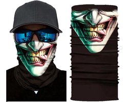 *** Ruffneck Skull Motor Bandana - Motorfiets Mondkap - Ski Outdoor Sport - Schedel Sjaal - van Heble® ***