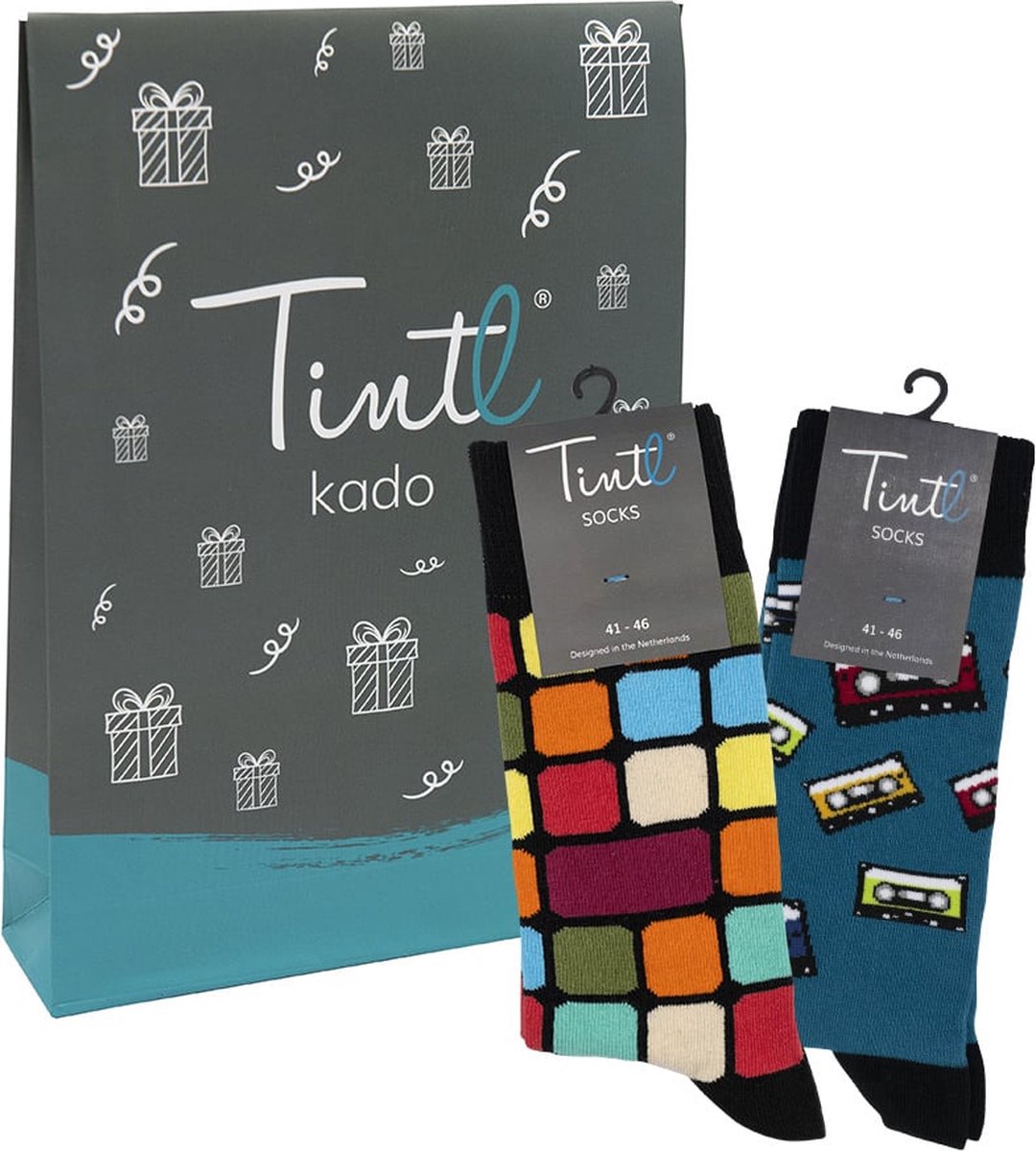 Tintl socks geschenkset unisex sokken | Duo - Retro 1 ( maat 41-46)