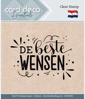 Card Deco - Clearstamp - De beste wensen - ECS090