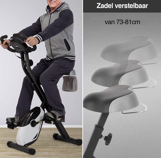 Vélo d´exercice pliable| 8 résistances réglables| Écran LCD| Siège rég