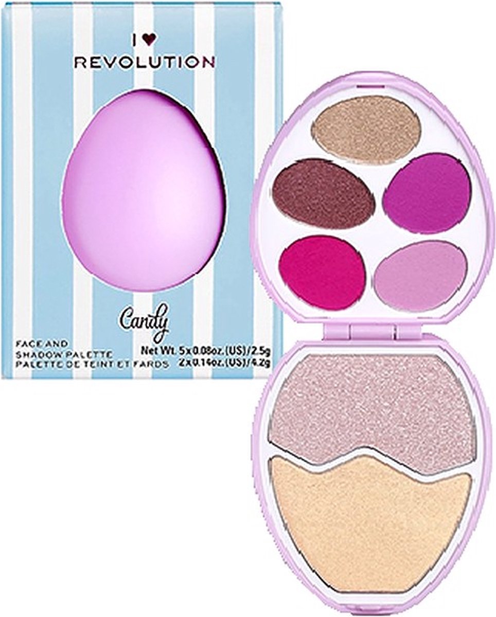 Makeup Revolution I Love Revolution Face and Shadow Palette - Candy