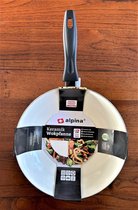 Poêle wok en céramique Alpina , 28 cm, également adaptée à l'induction