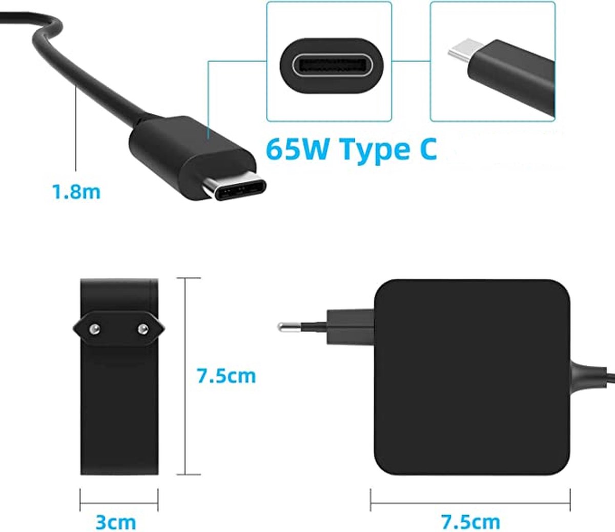 Sitecom - universel - USB-C - chargeur - ordinateur portable - smartphone -  tablette - 45W