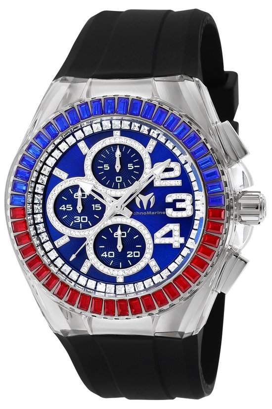 Technomarine Cruise TM-121059 Orologio Uomo 40mm – Quadrante Nero E Cinturino Bianco