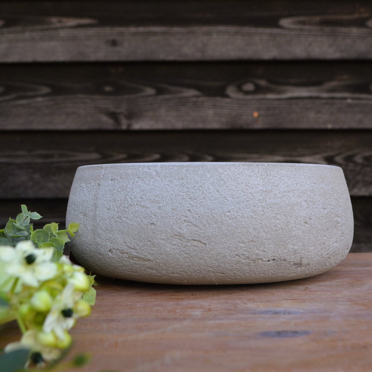 Causeway Bay Barham cement schaal Ø24cm | Olive