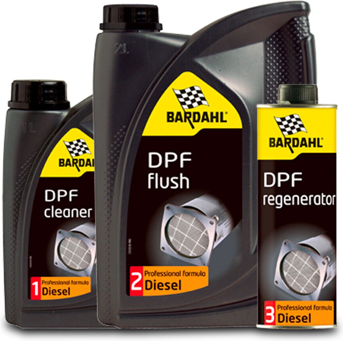 BARDAHL Partikelfilterreiniger DPF 1 Liter (Ref:1042) – PRO-Qualität Für Saubere Abgasanlage