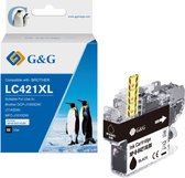 G&G Huismerk Inktcartridge LC421XL Alternatief voor Brother LC-421 LC-421XL - zwart