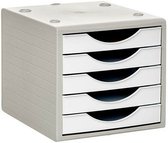 Modulaire archiefkast Archivo 2000 ArchivoTec Serie 4000 Grijs 5 lades Din A4 Wit (34 x 27 x 26 cm)